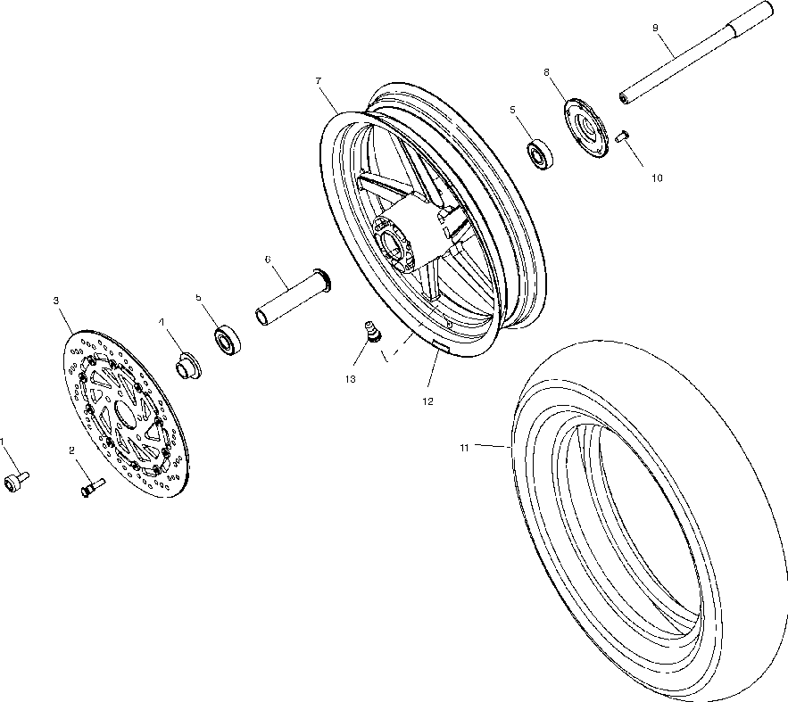 Front wheel - v99cb15daz