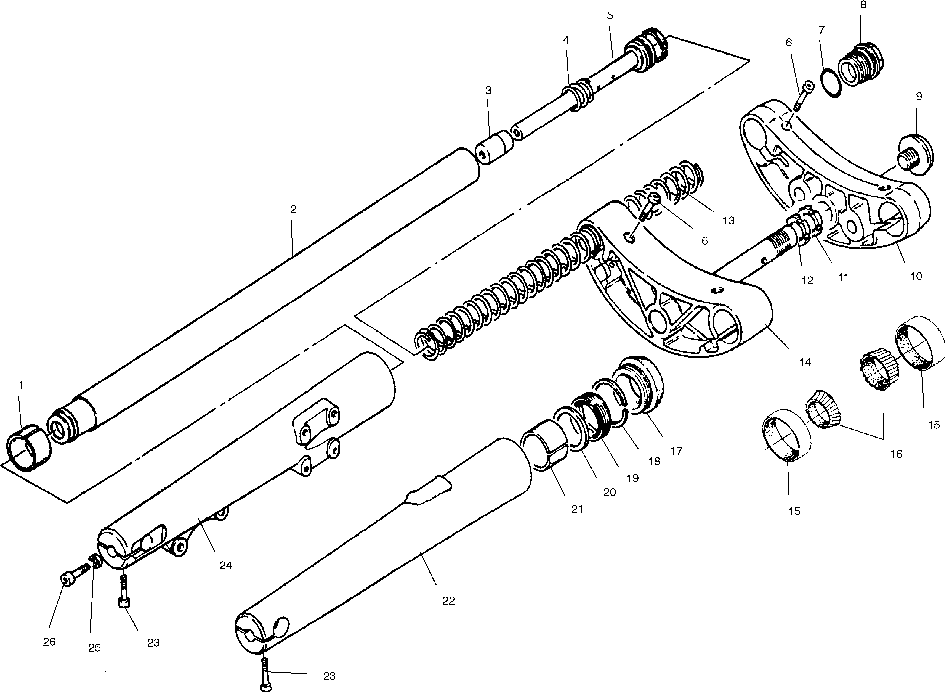 Front forks - v99cb15daz