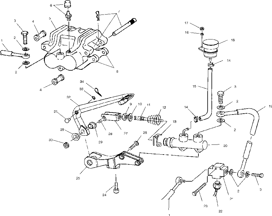 Rear brake - v99cb15lcz