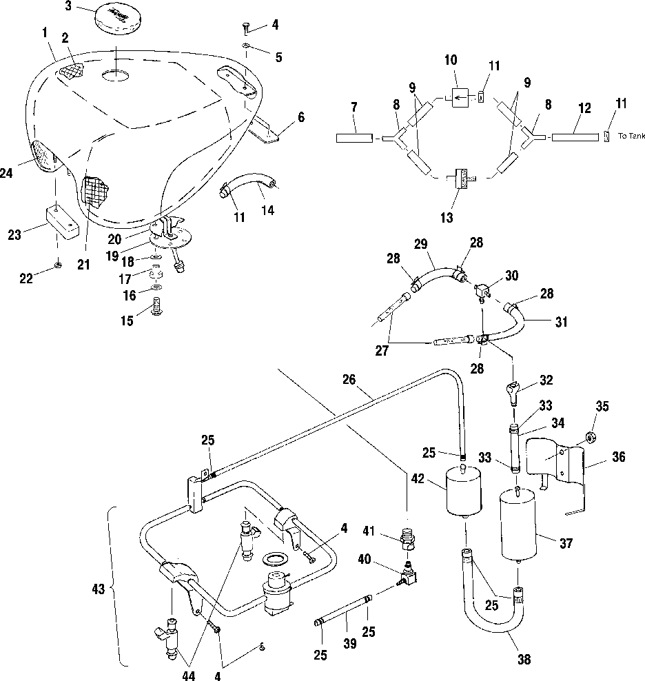 Fuel system - v99cb15lcz