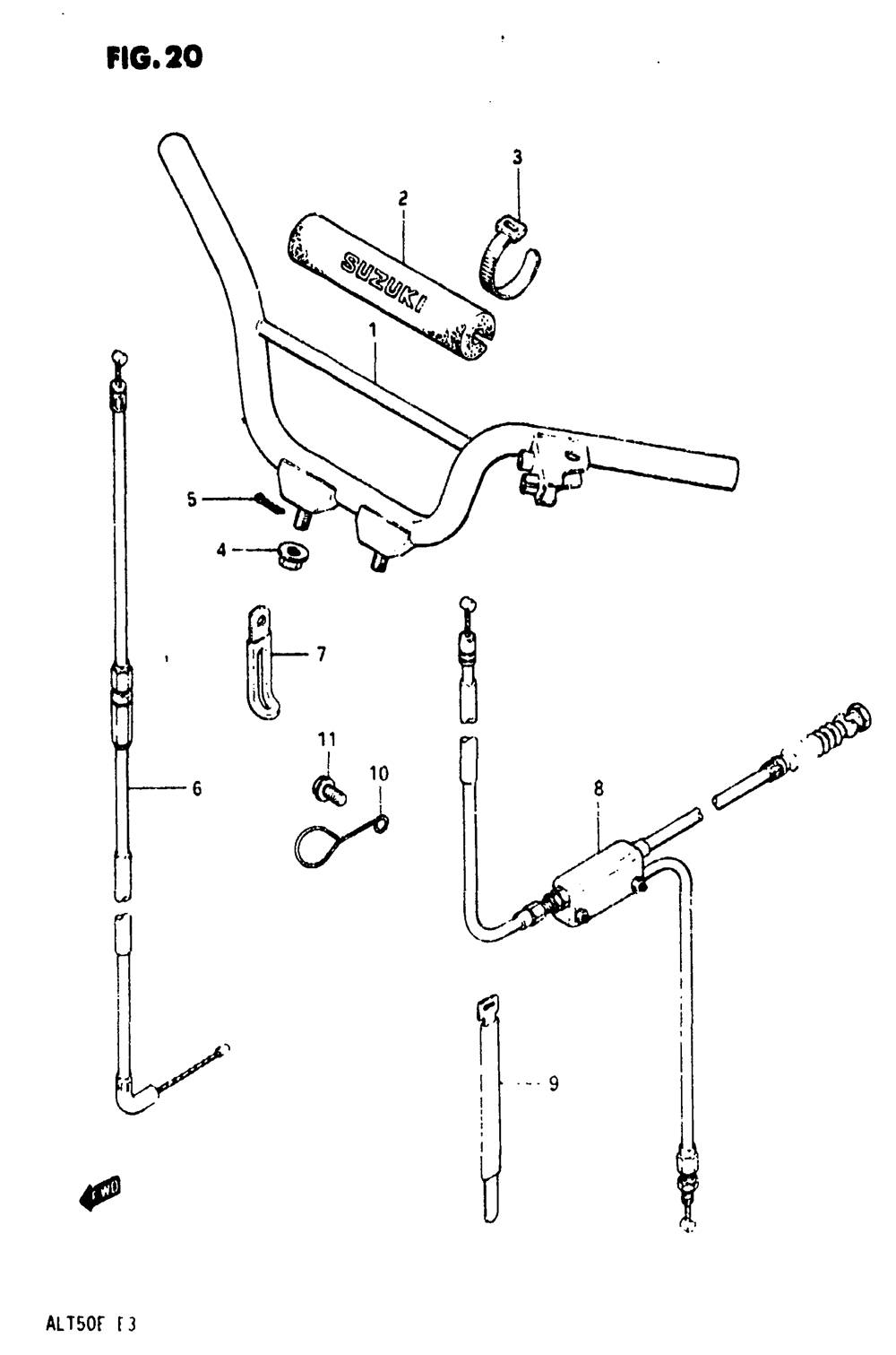 Handlebar - cable