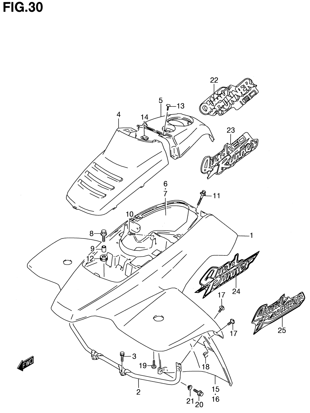 Front fender (model v_w_x_y)