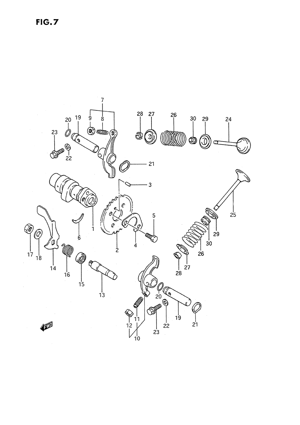 Cam shaft - valve