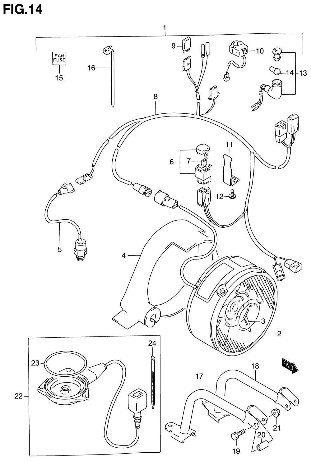 Cooling fan (optional)