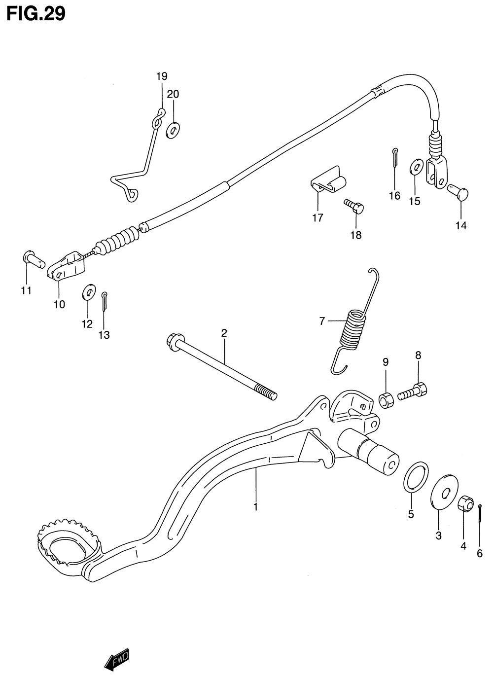 Rear brake