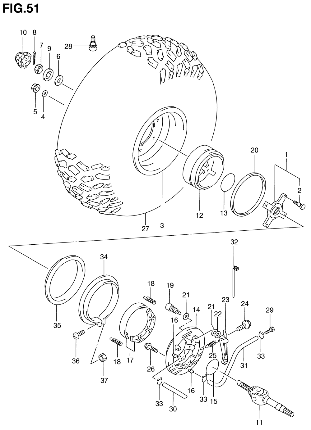 Right rear wheel