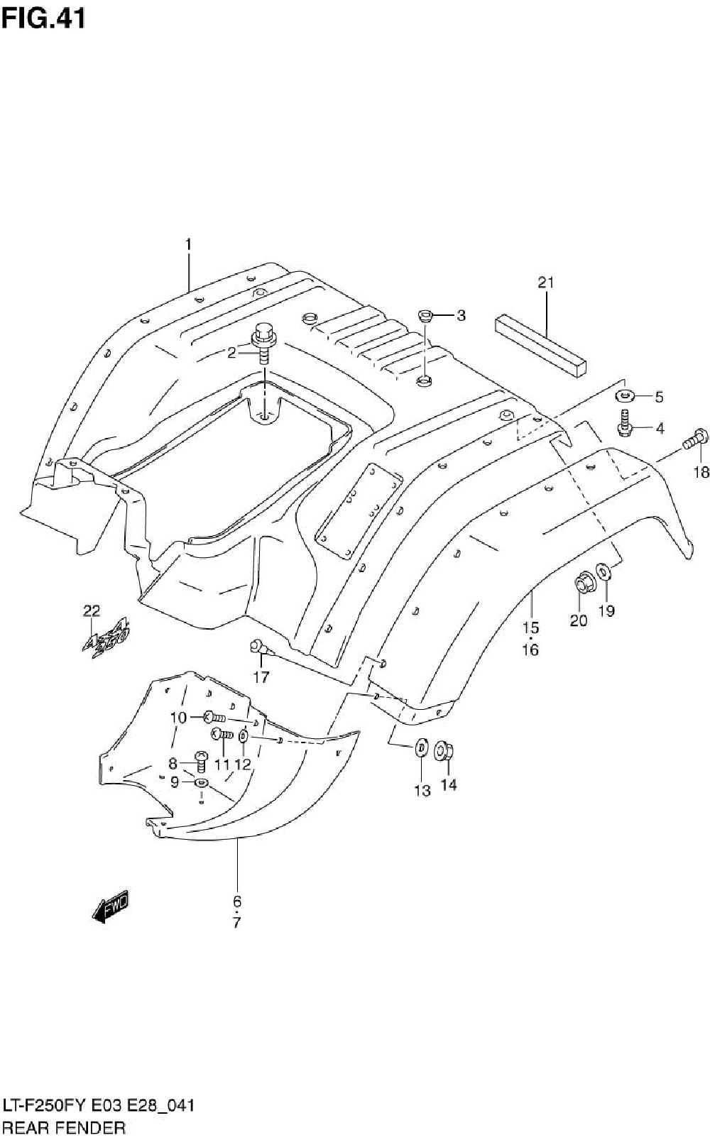 Rear fender