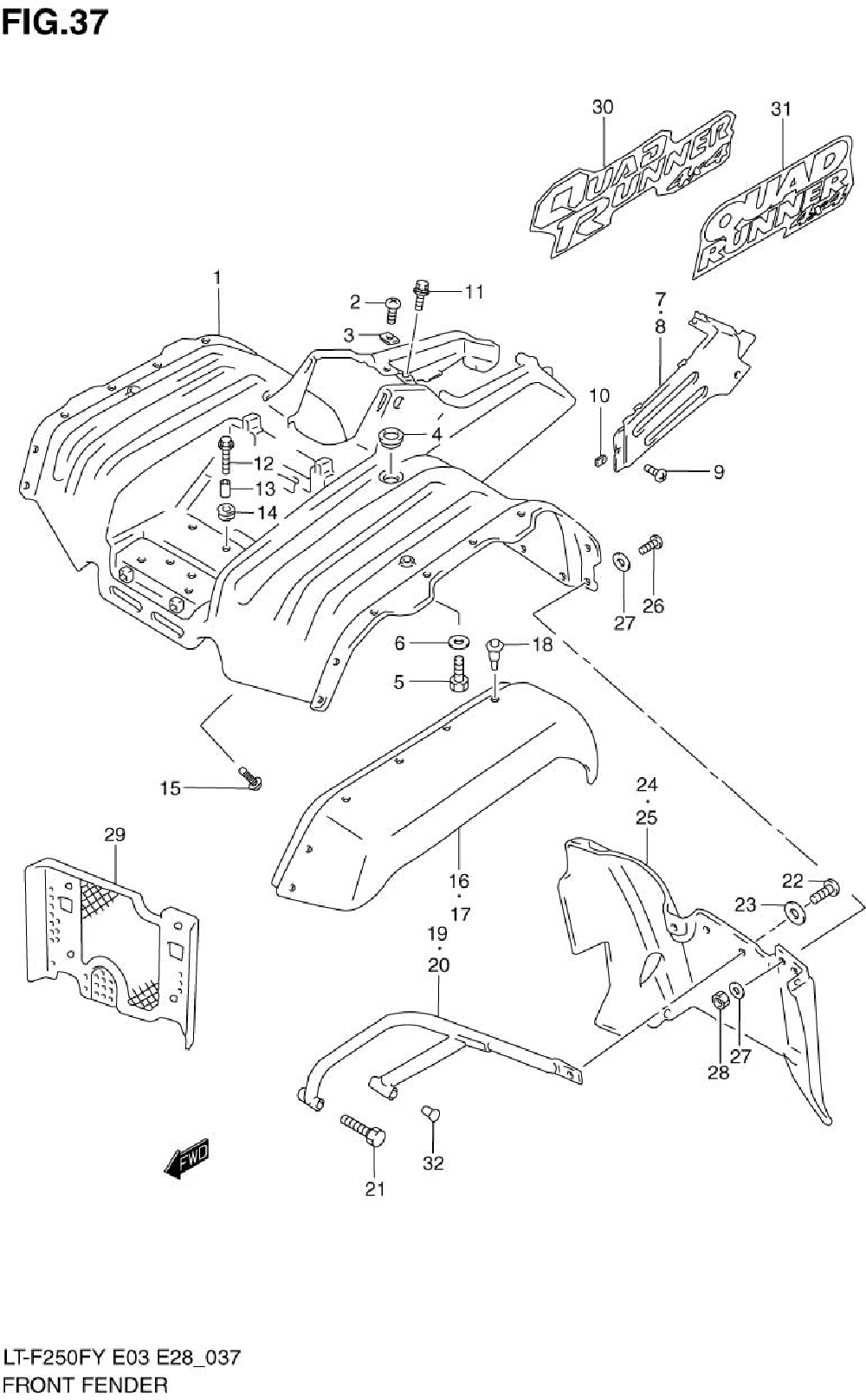 Front fender (model x_y)