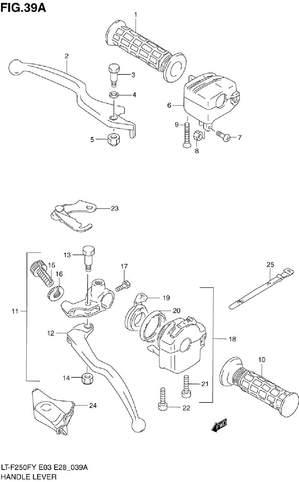 Handle lever (model k2)