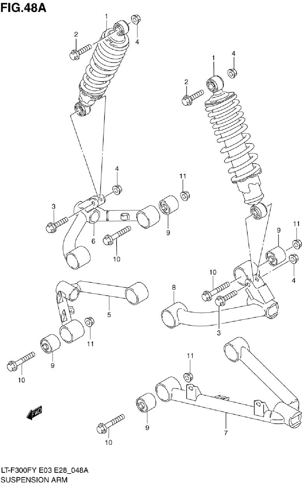 Suspension arm (model k2)