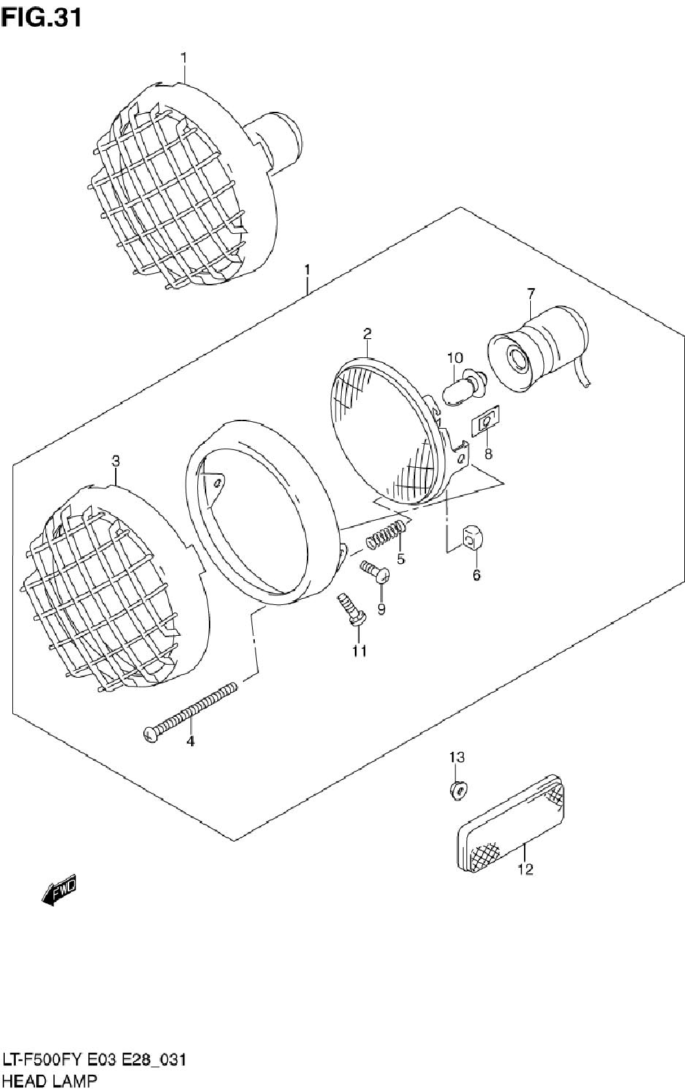 Headlamp (model w_x)