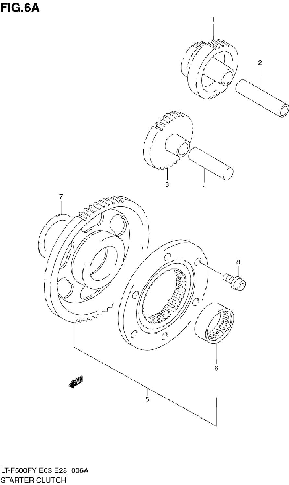 Starter clutch (model y_k1_k2)