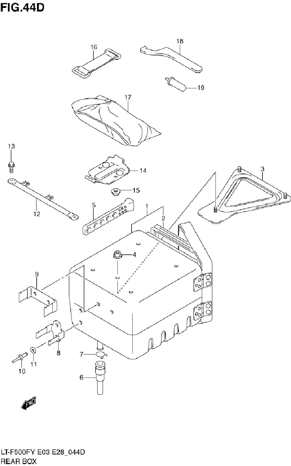 Rear box (model k1_k2)