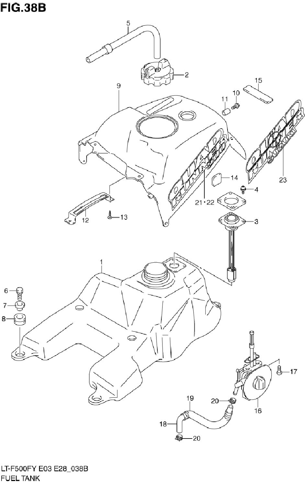 Fuel tank (model k1_k2)