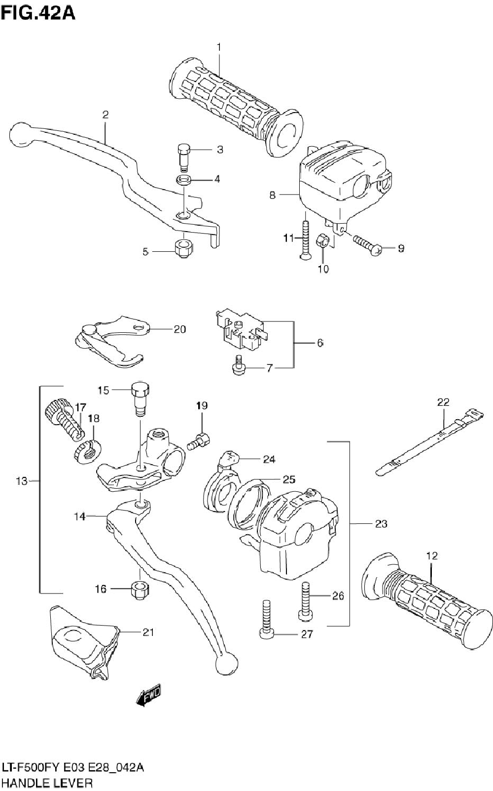 Handle lever (model k2)