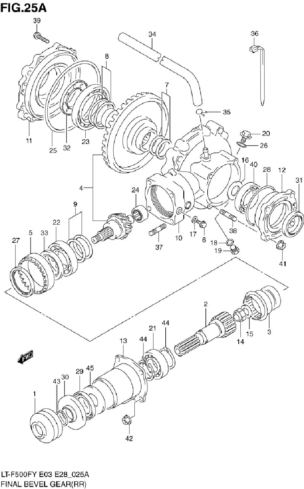 Final bevel gear (rear)(model y)