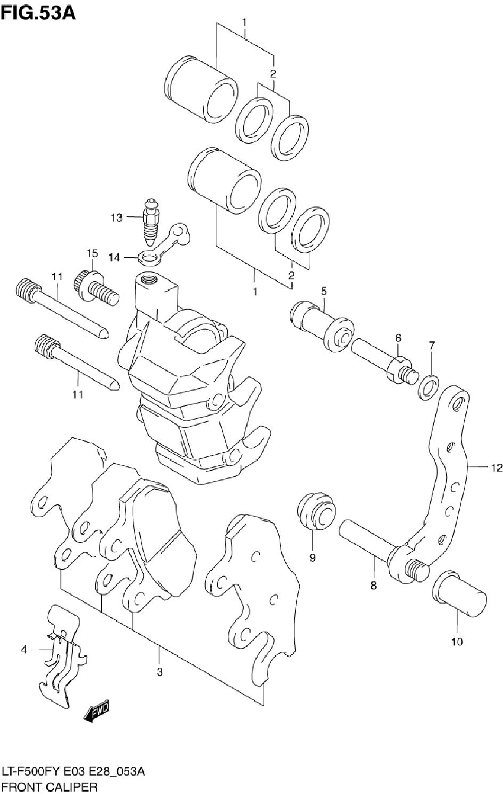 Front caliper (model y_k1_k2)