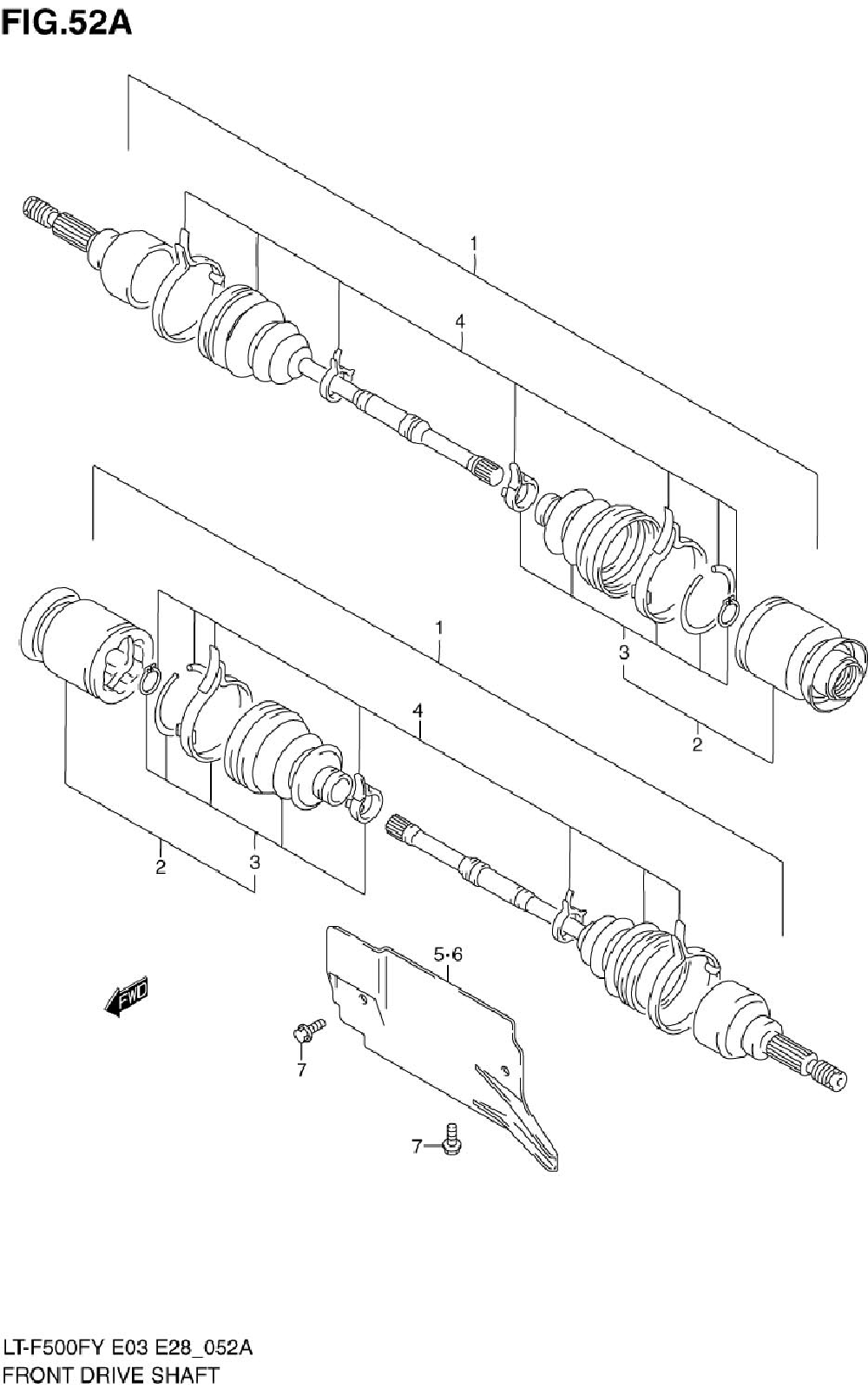 Front drive shaft (model y)