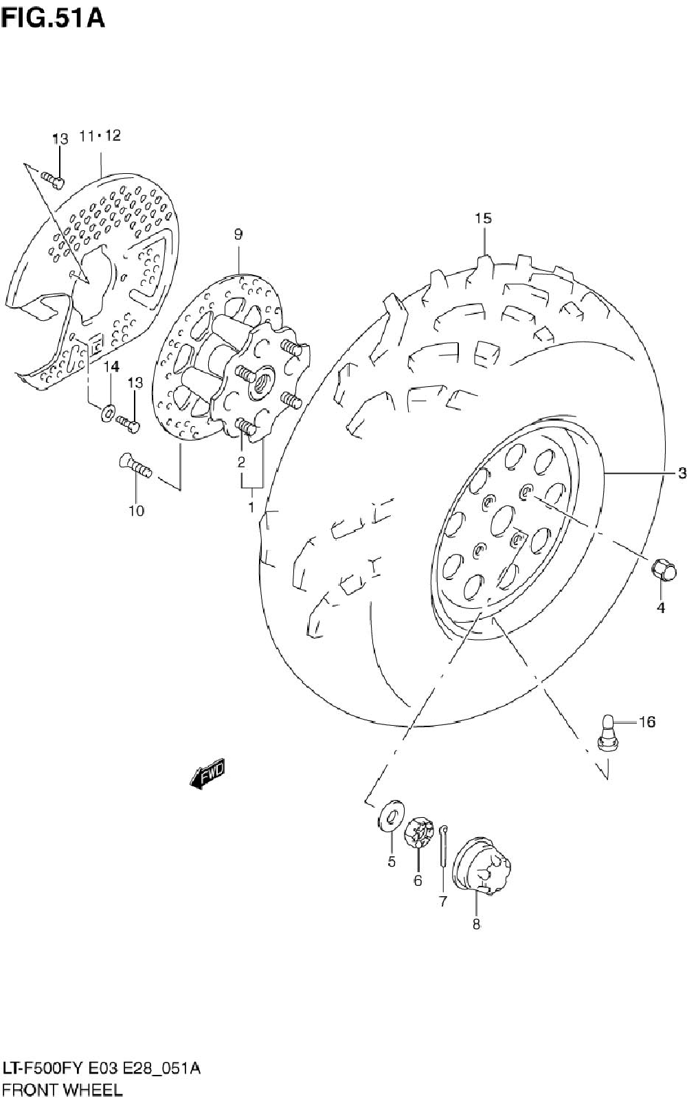 Front wheel (model y_k1_k2)