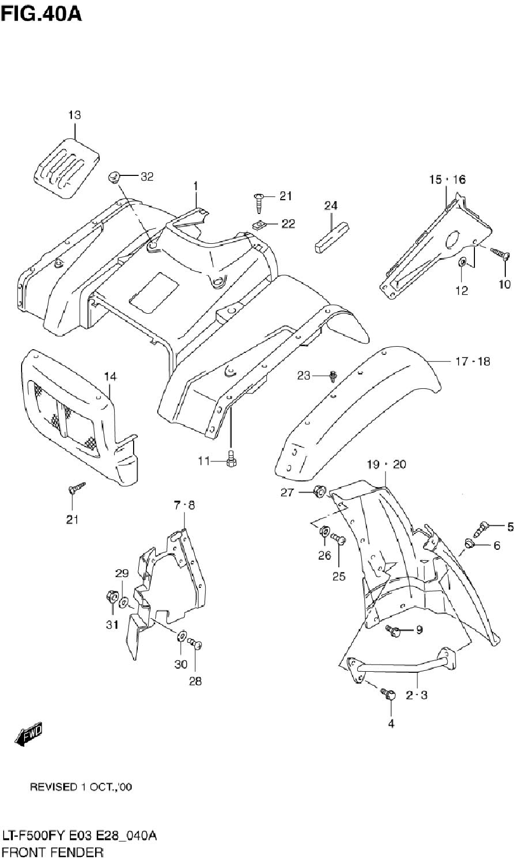 Front fender (model x_y)