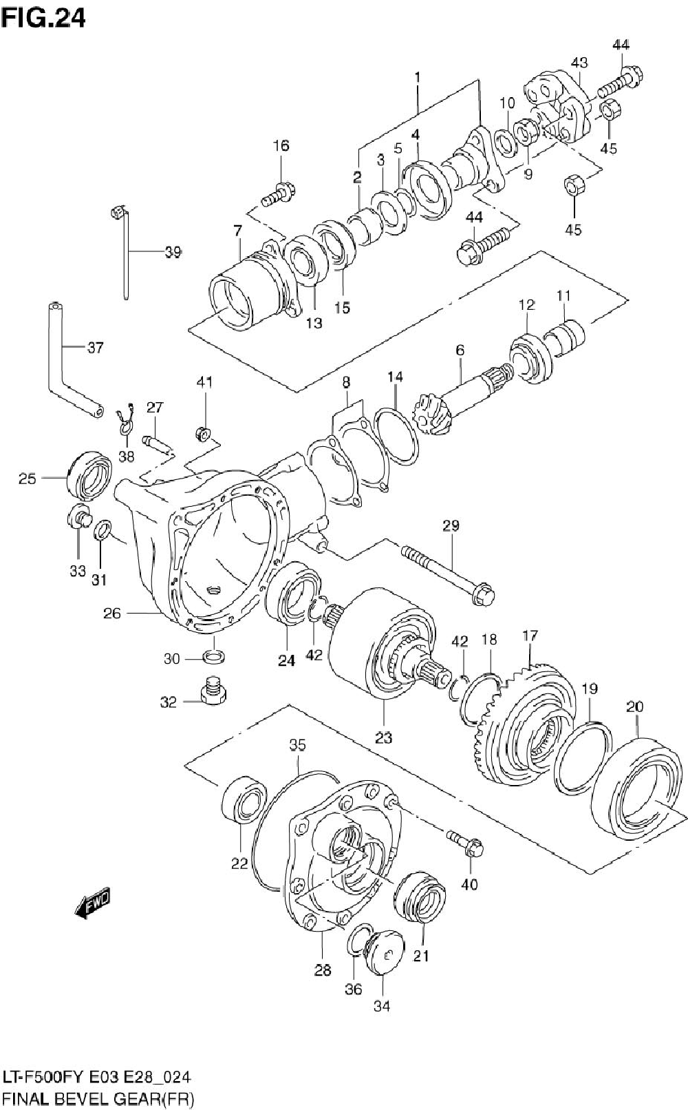 Final bevel gear (front)(model w_x_y)