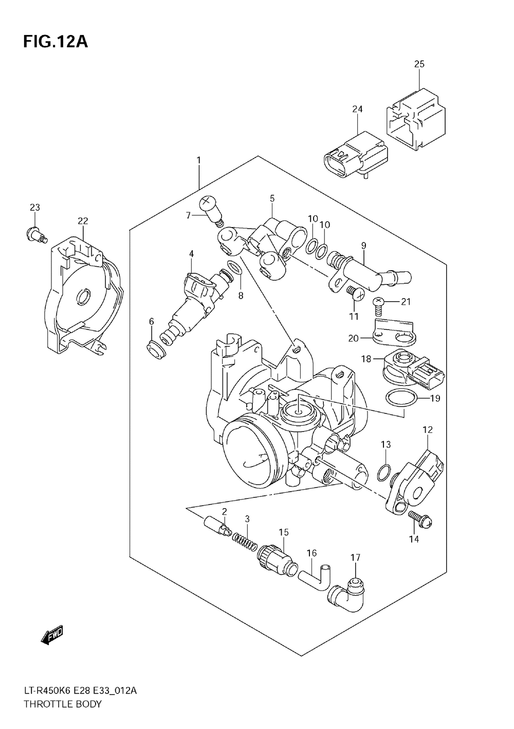 Throttle body (model k9)