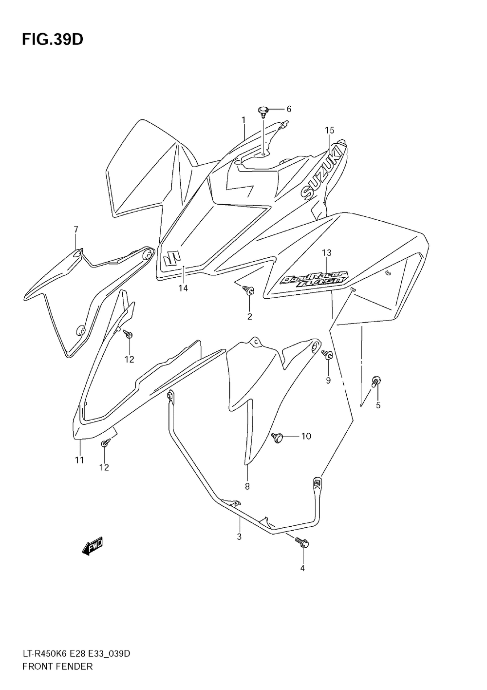 Front fender (lt-r450k9)