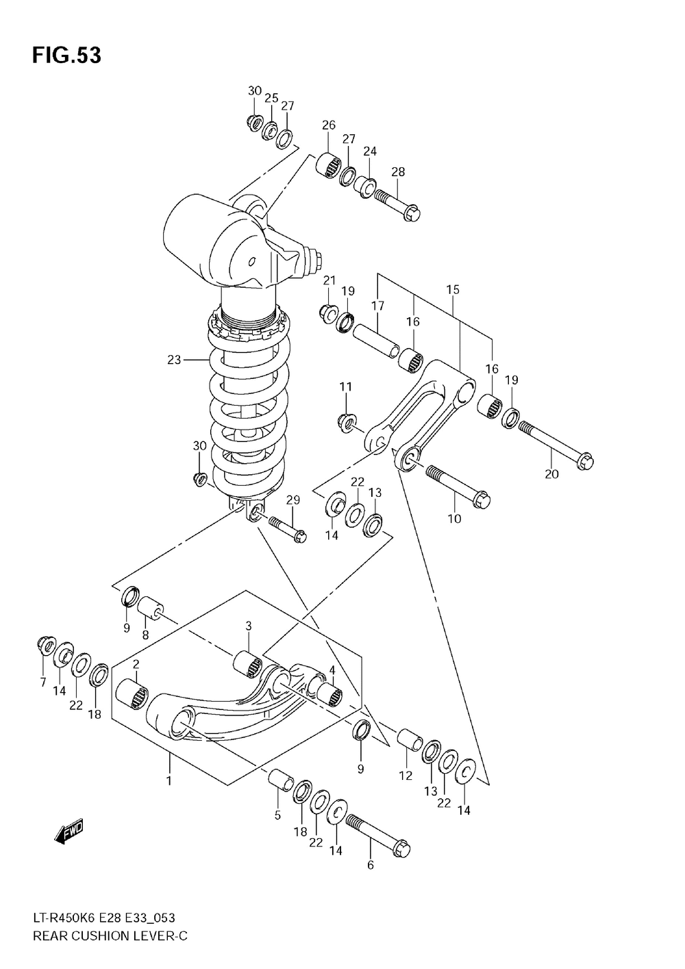 Rear cushion lever (model k6_k7)