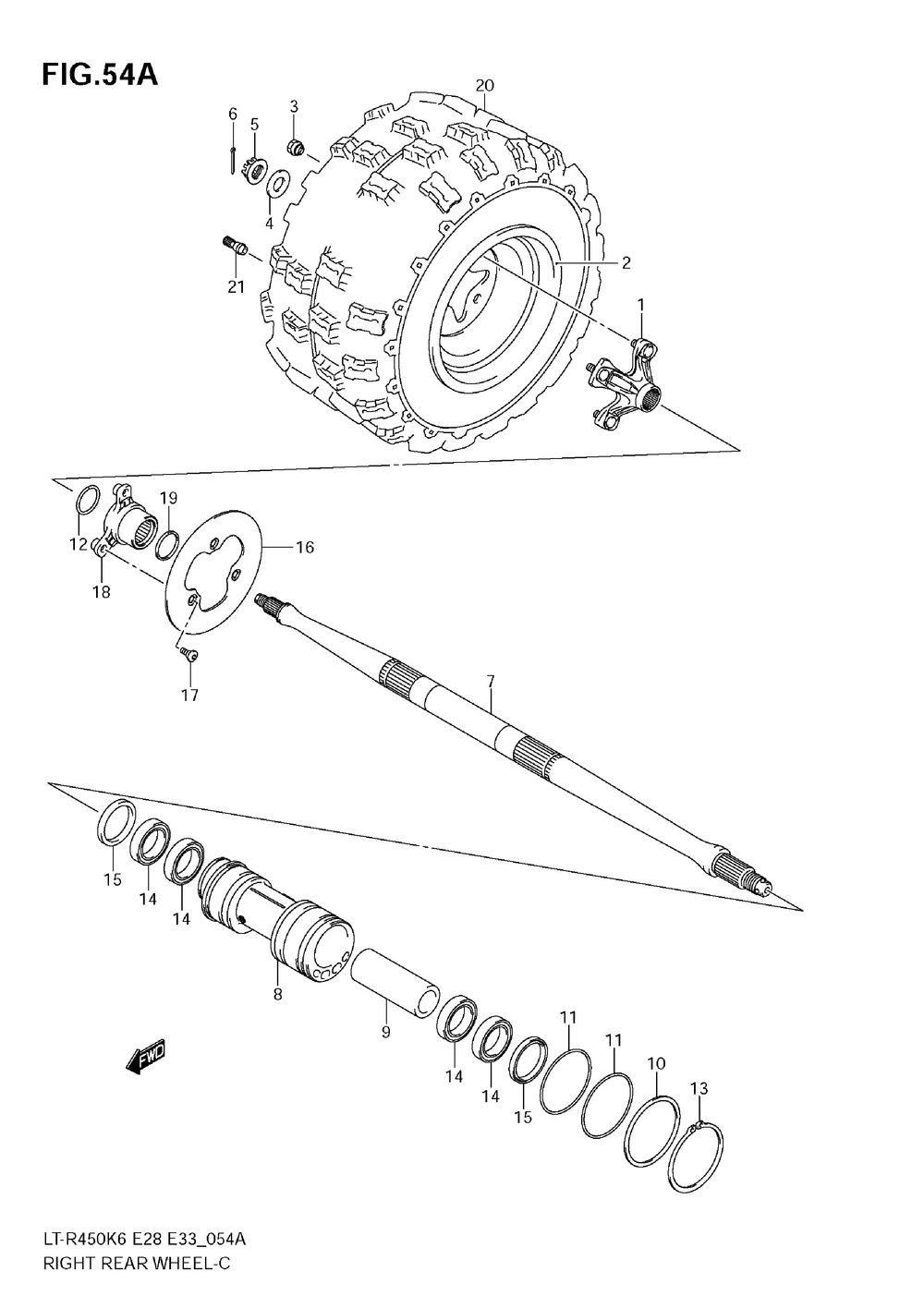 Right rear wheel (model k8_k9)