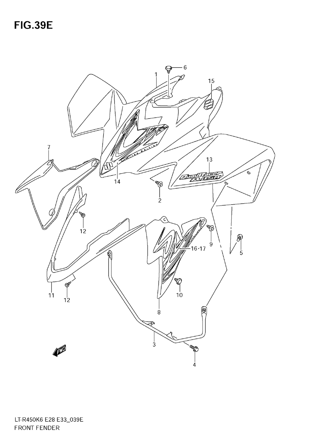 Front fender (lt-r450zk9)