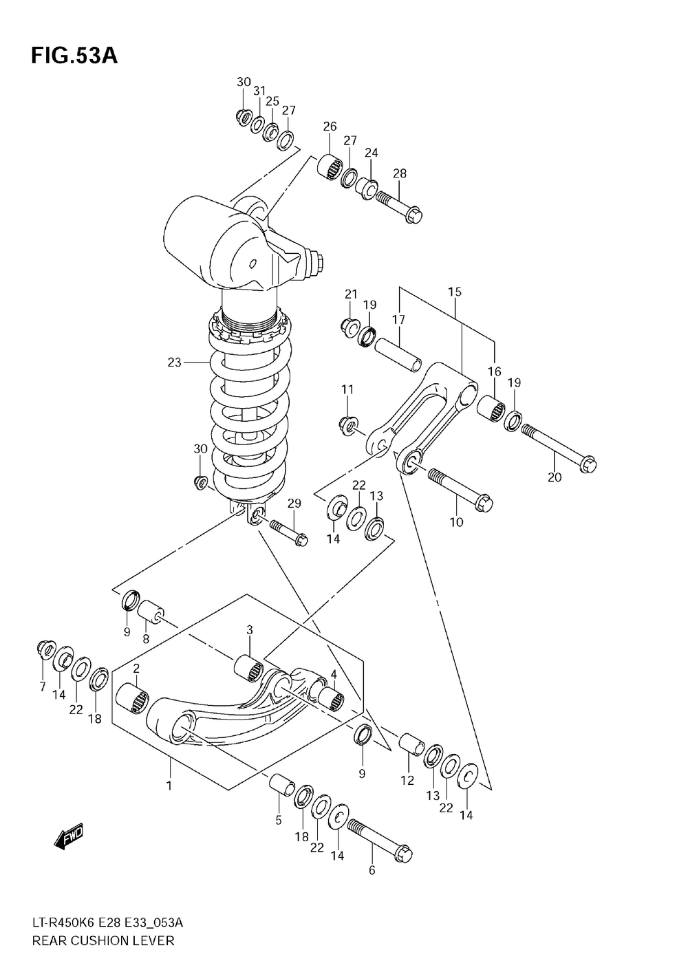 Rear cushion lever (model k8_k9)