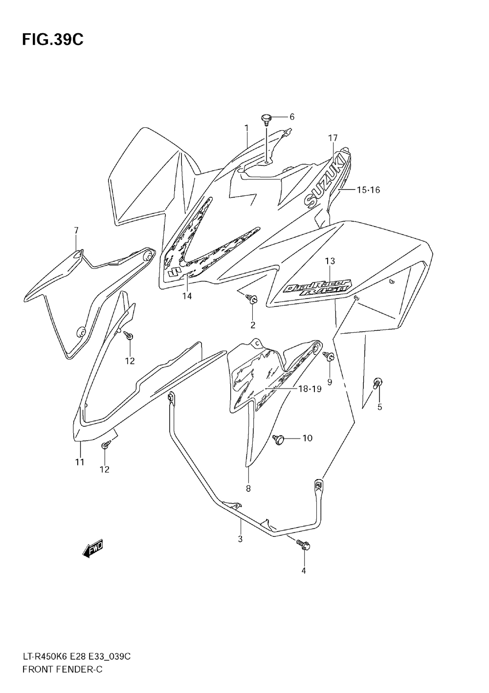 Front fender (lt-r450zk8)