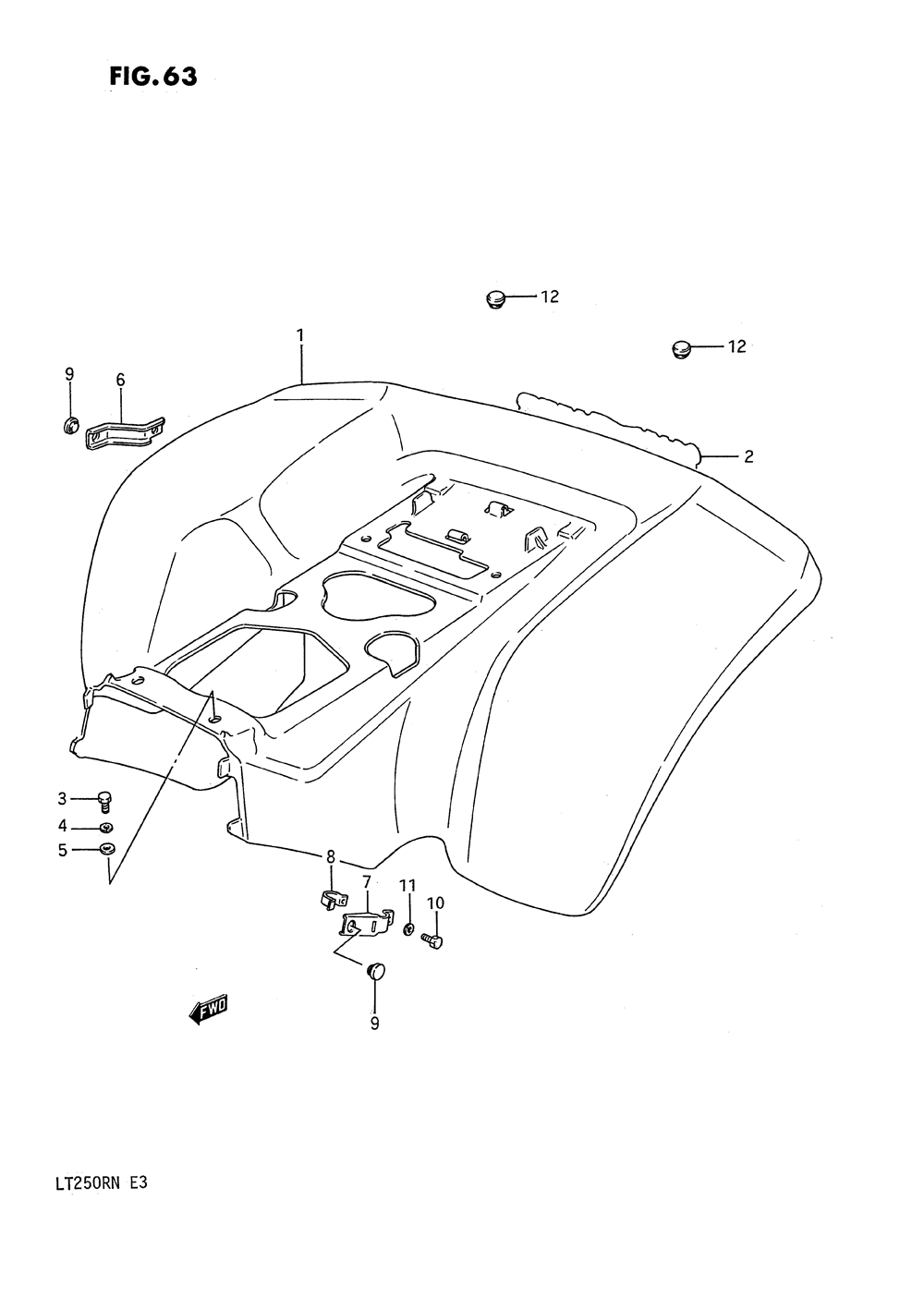 Rear fender (model f_g)