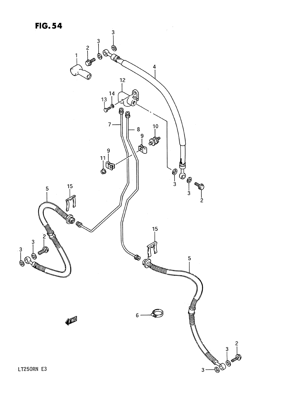 Front brake hose