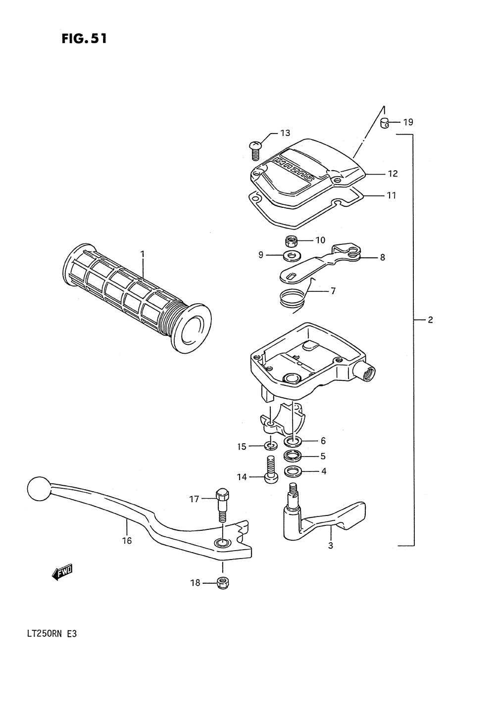 Brake lever (model h_j_k_l)