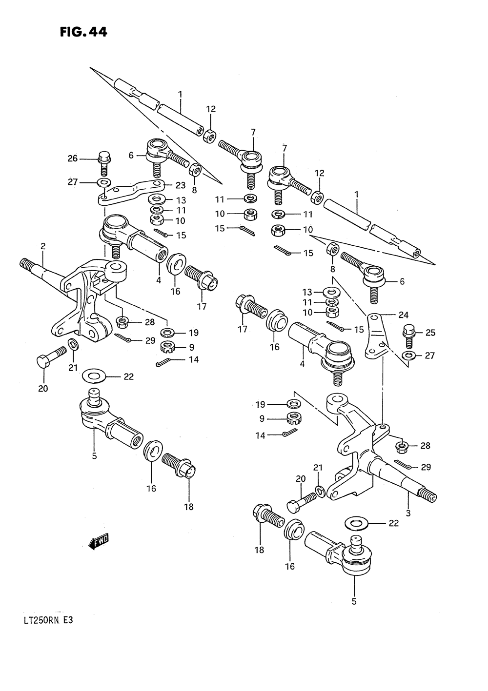 Tie rod (model h_j_k_l_m_n)