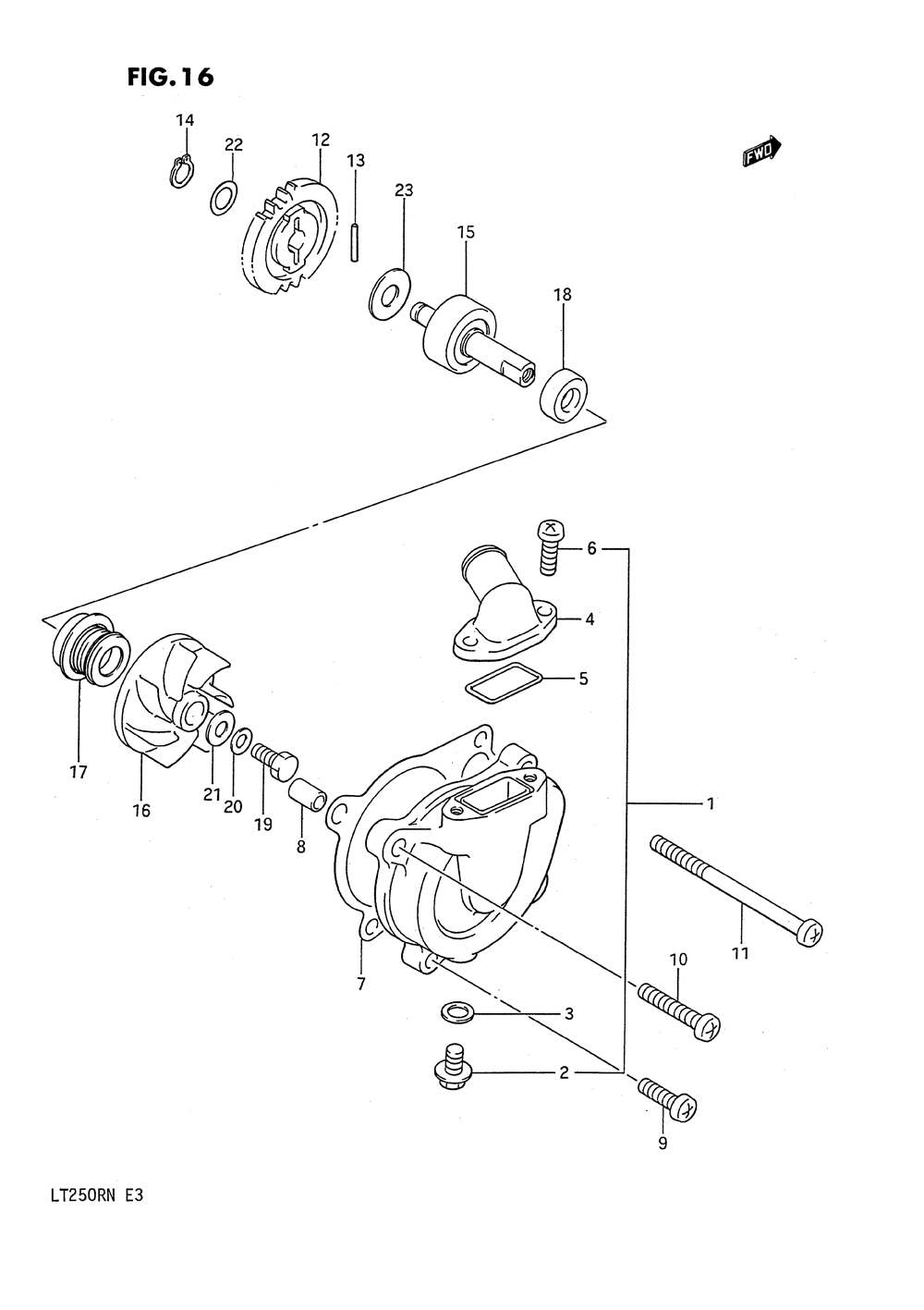 Water pump (model f_g)