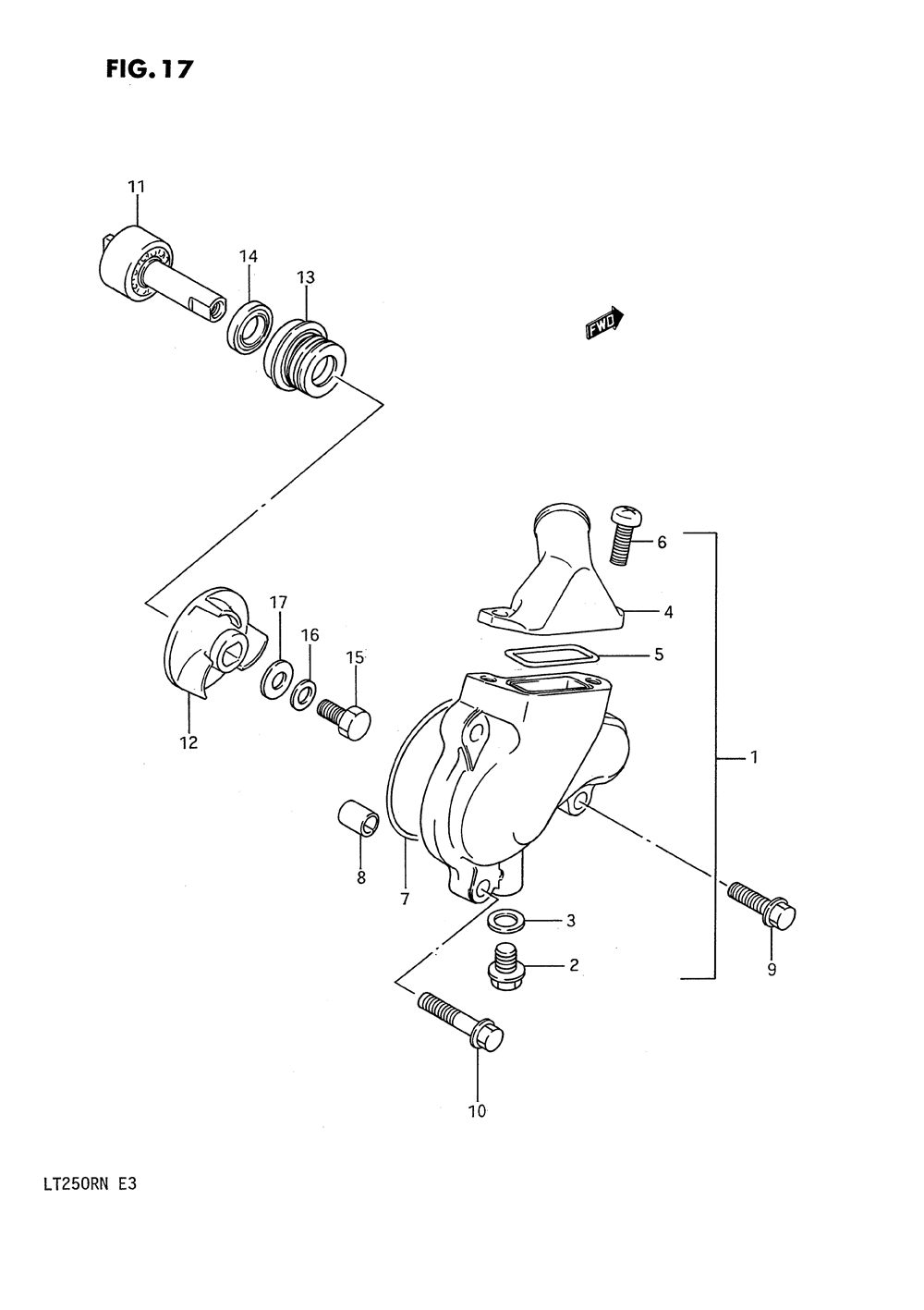 Water pump (model h_j_k_l_m_n)