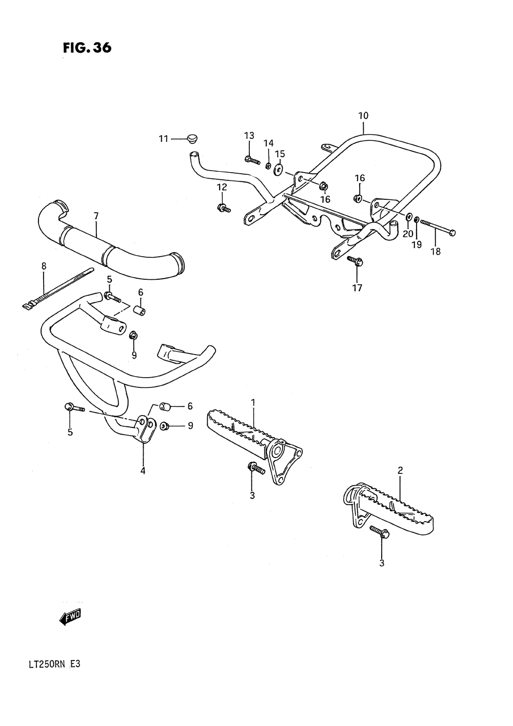 Footrest (model f_g)