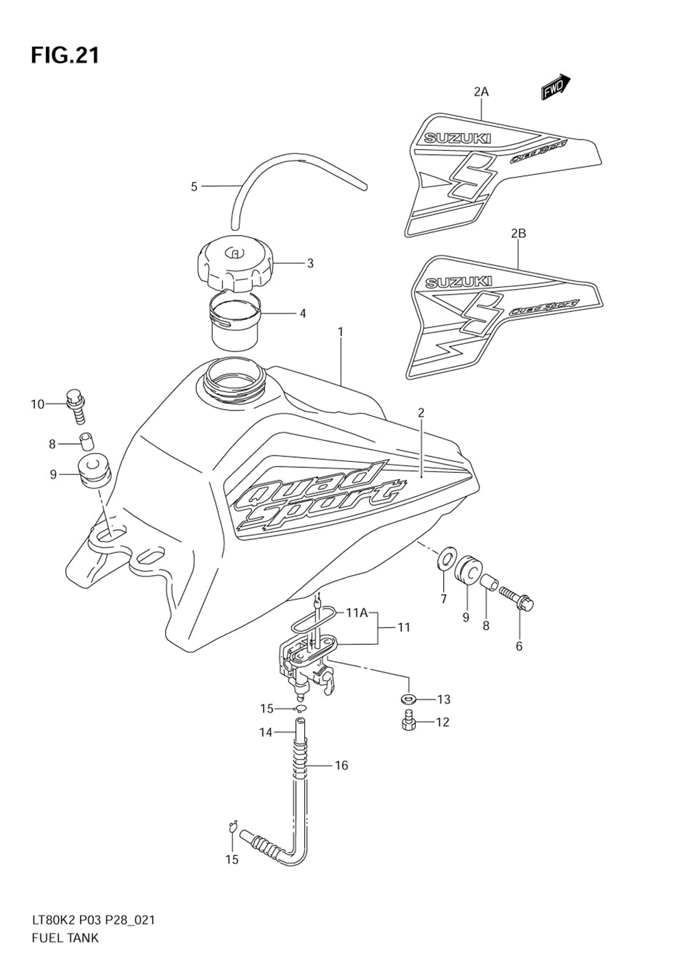 Fuel tank (model k2_k3_k4)