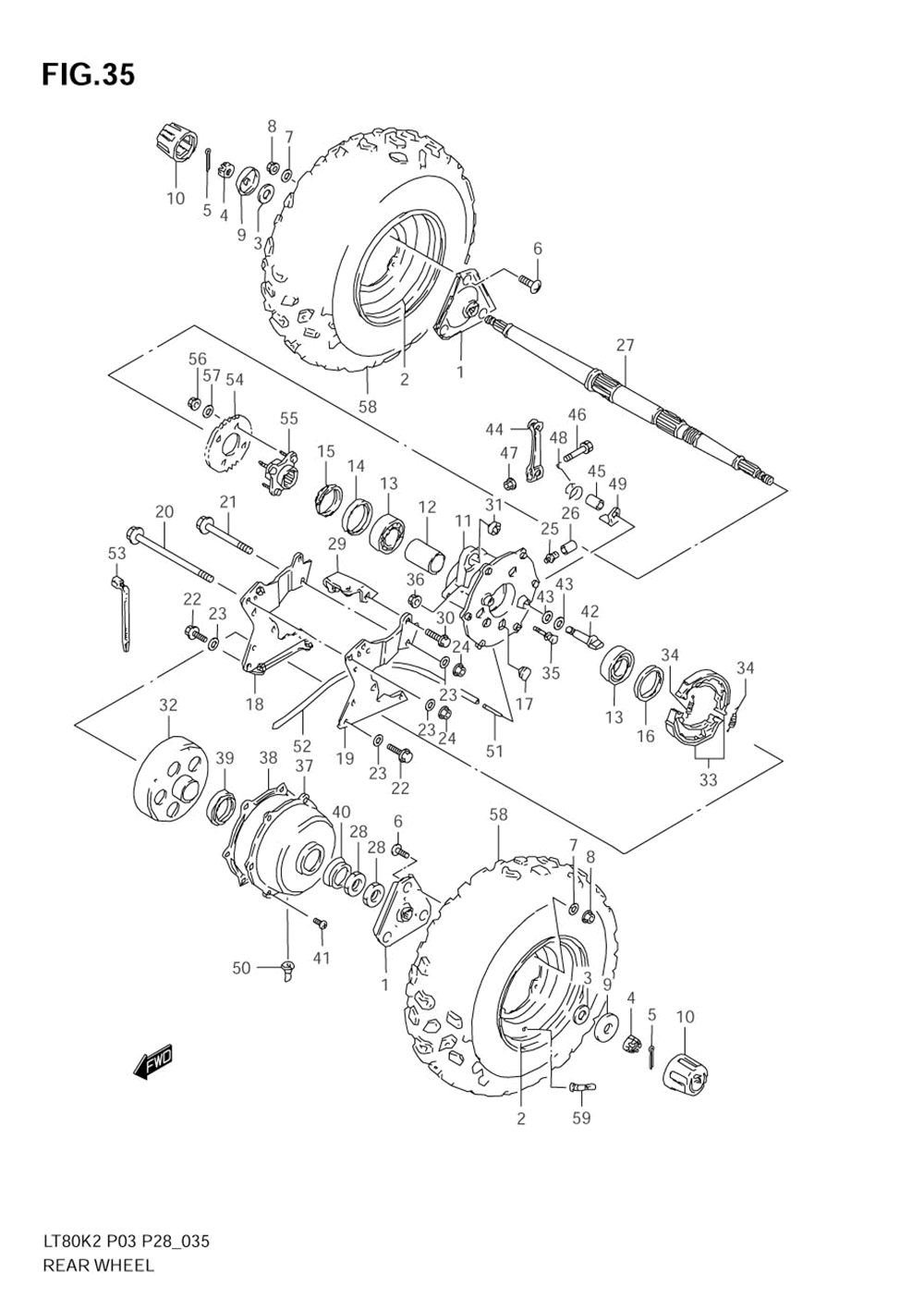 Rear wheel