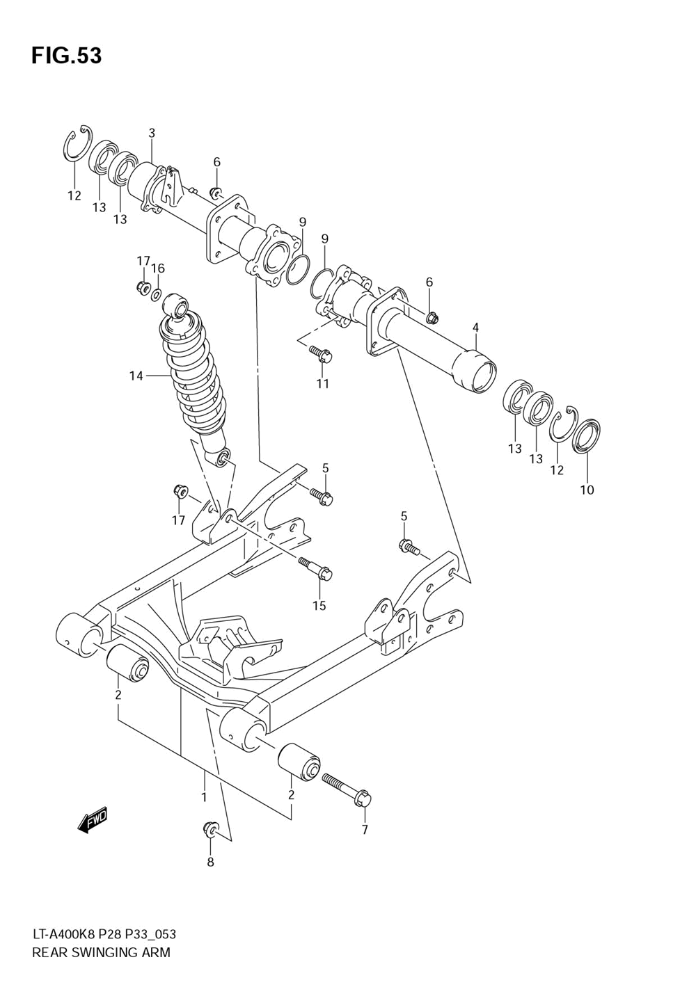 Rear swingingarm