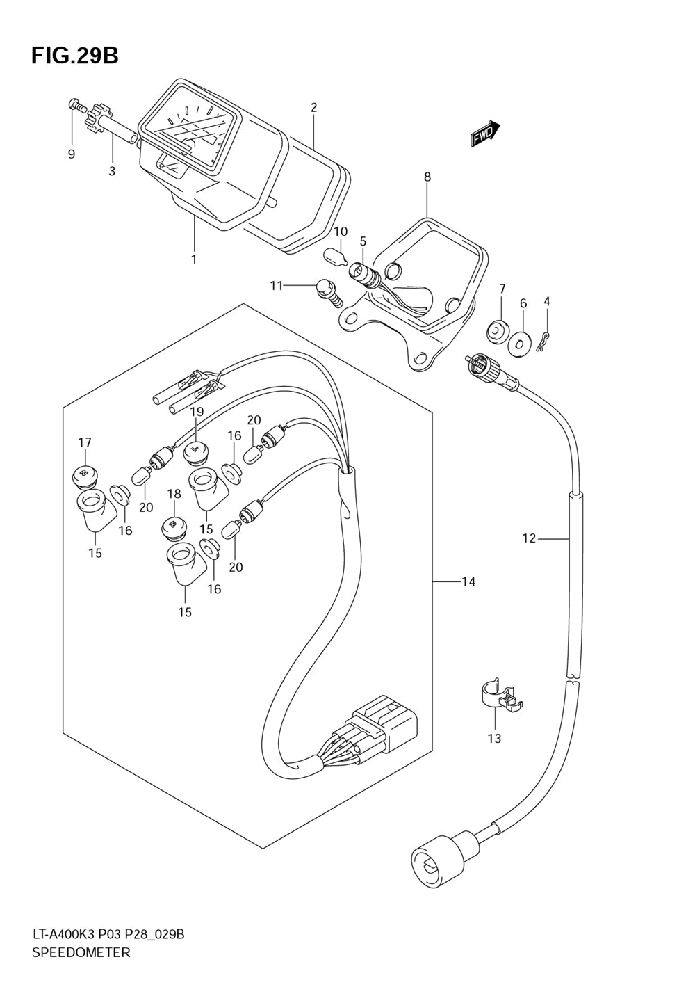 Speedometer (model k6_k7)