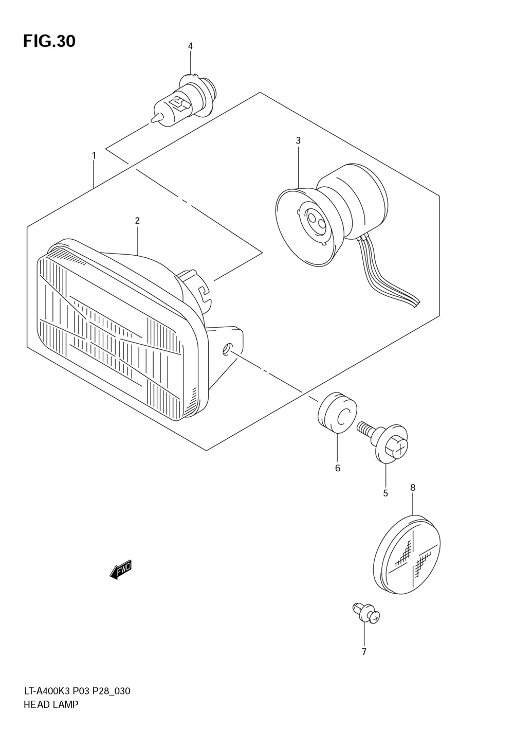 Headlamp (model k3_k4)