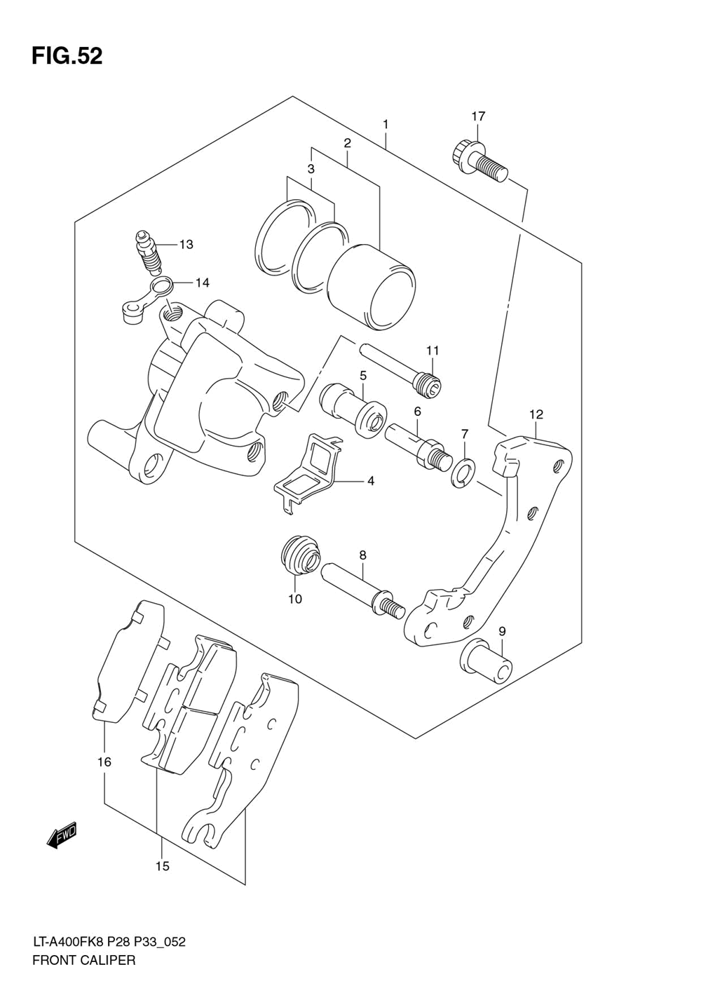 Front caliper