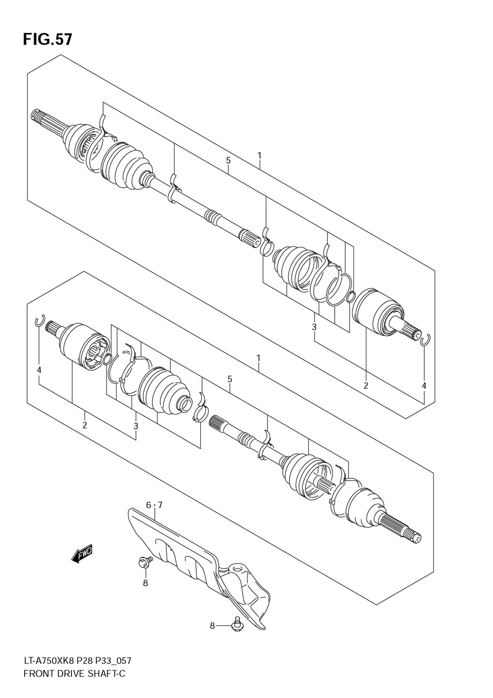 Front drive shaft