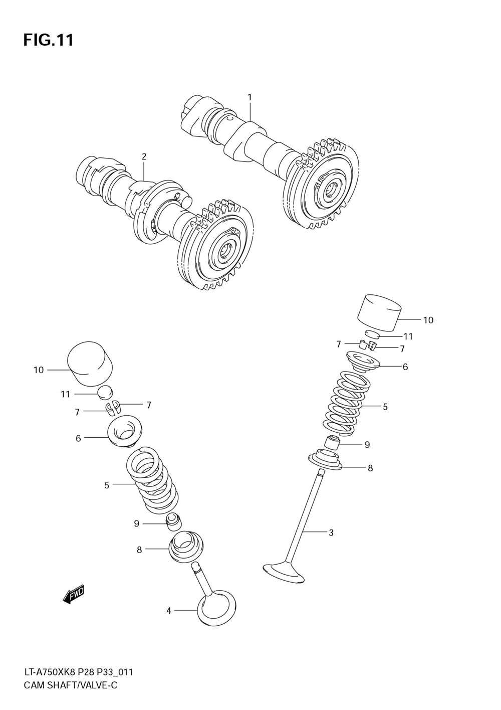 Camshaft-valve