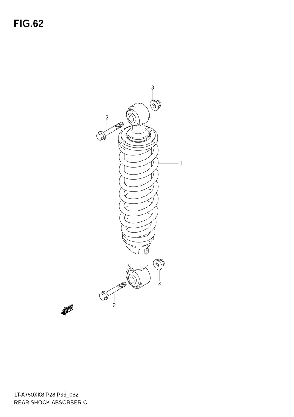 Rear shock absorber