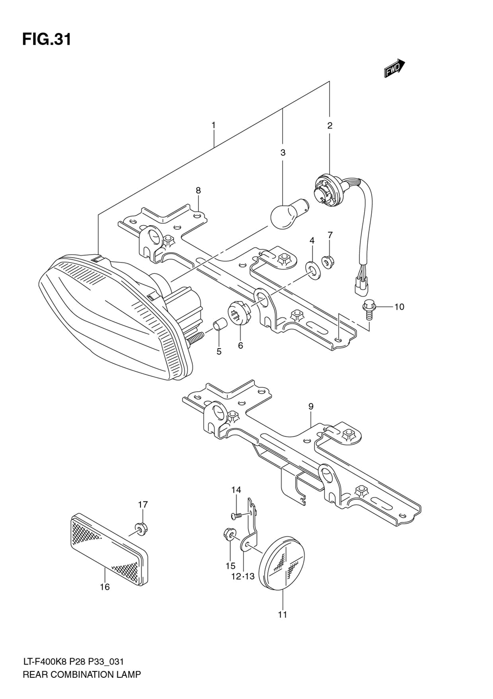 Rear combination lamp