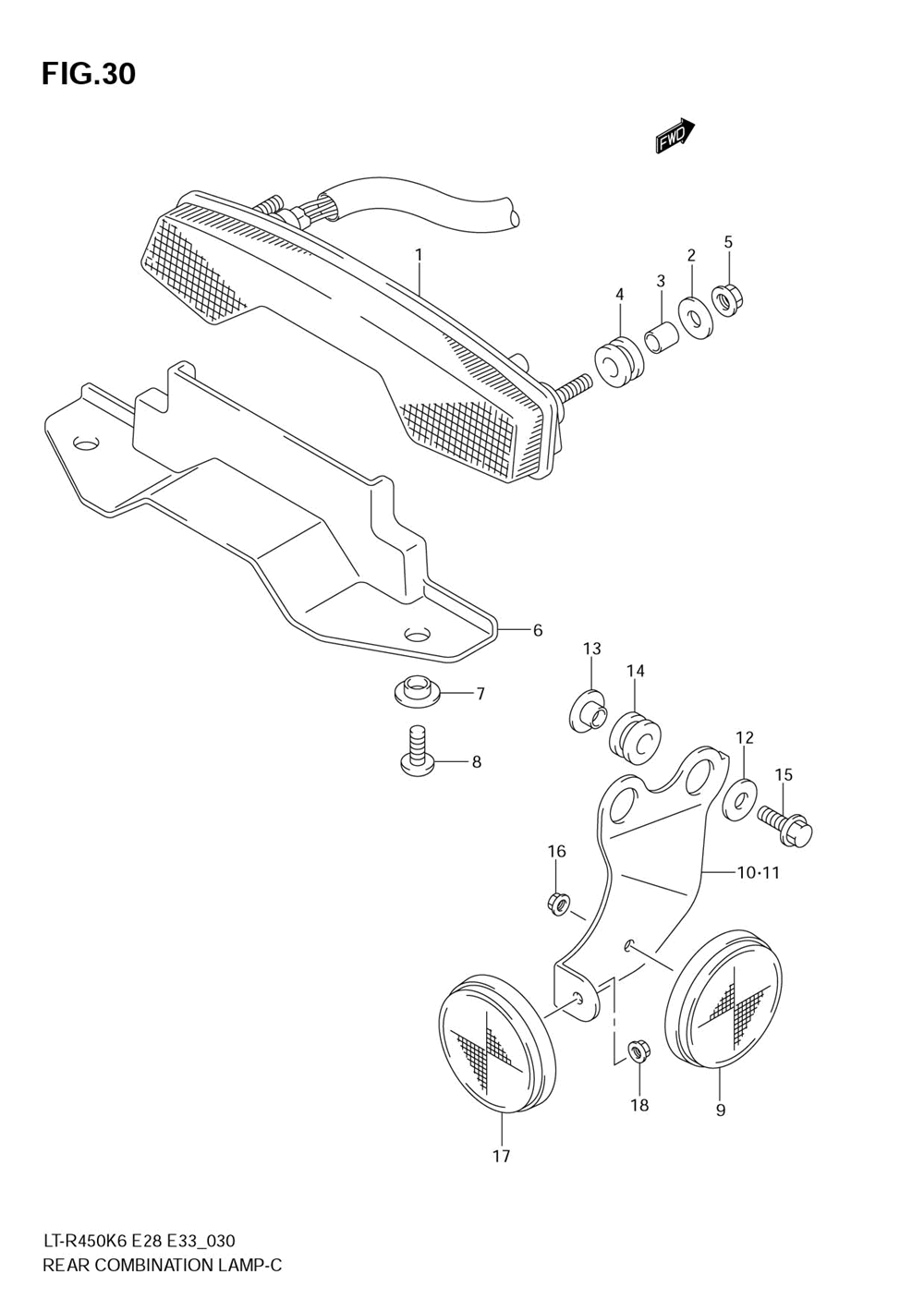 Rear combination (lt-r450k6_k7_k8_zk8 e28)